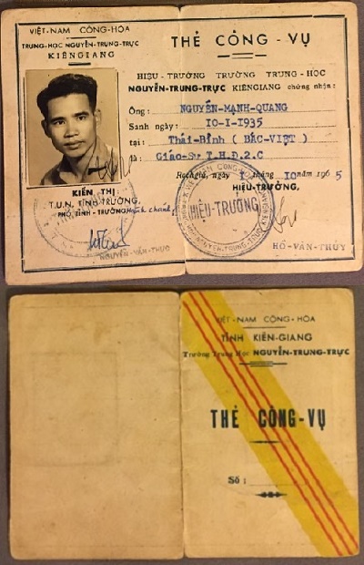 Thẻ căn cước trước 1975: Sài Gòn quản lý cư trú giữa chiến tranh ra sao? 8 Mục lục Nguyễn Mạnh Quang