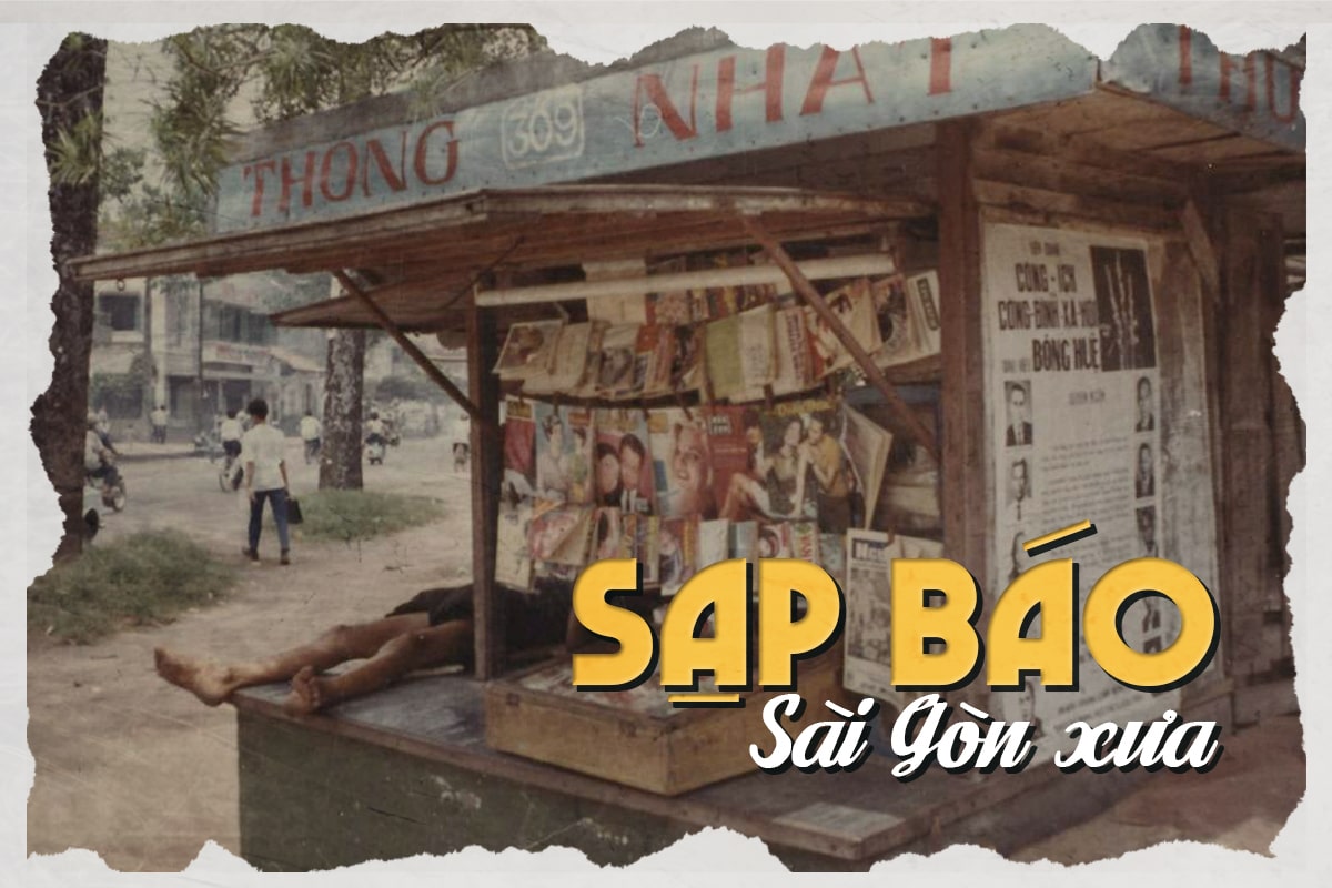 Từ tiếng rao tinh mơ đến chuyến xe cuối: một ngày mưu sinh ở Sài Gòn xưa 16 Sạp báo trên đường phố Sài Gòn xưa
